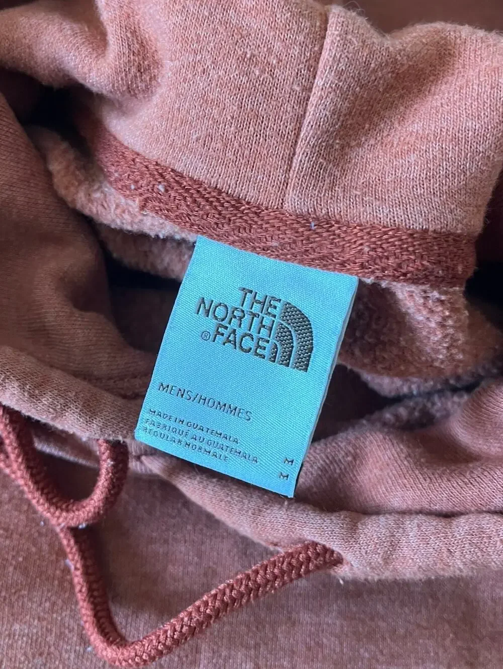 The North Face Hoodie Men’s Medium Rust Orange Pullover Sweatshirt Gorpcore